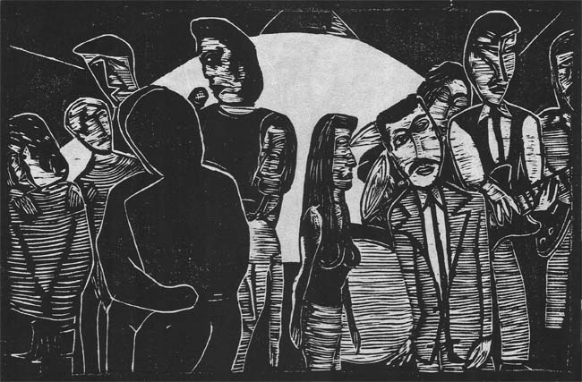 Night Beat 9 x 13 1/2"